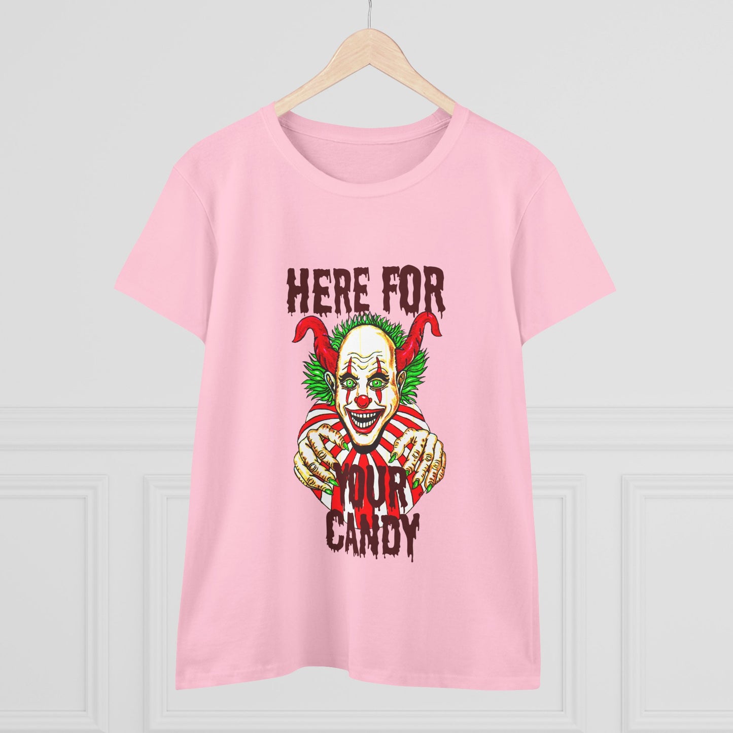 Here for Your Candy Women's Midweight Cotton Tee