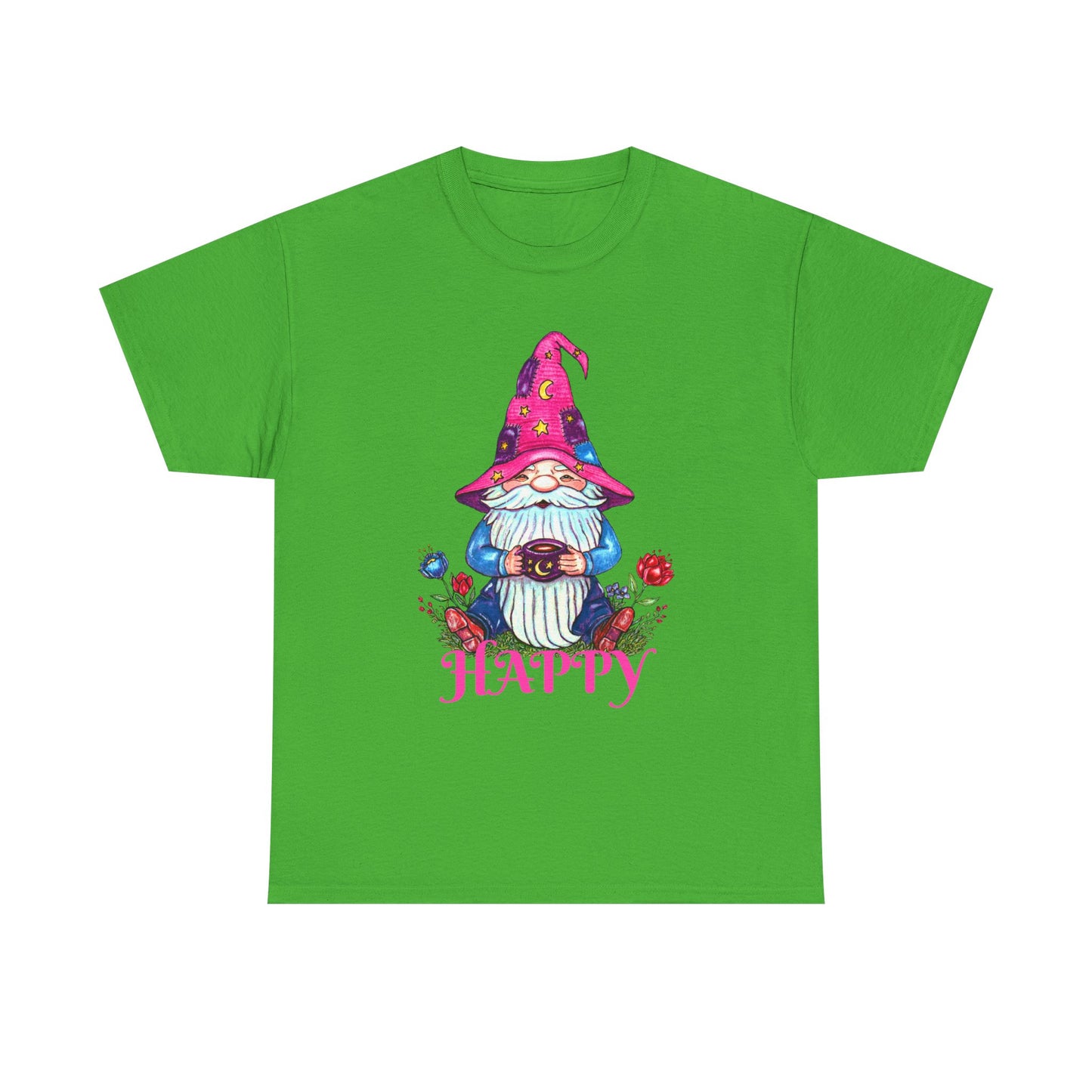 Happy Gnome Unisex Heavy Cotton Tee