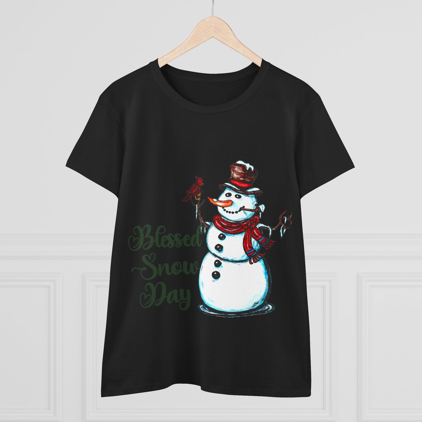 Blessed Snow Day Women's Midweight Cotton Tee