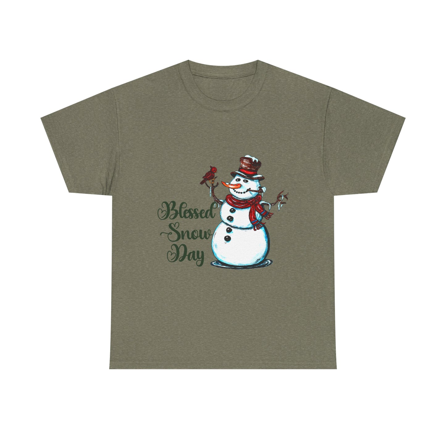 Blessed Snow Day Unisex Heavy Cotton Tee