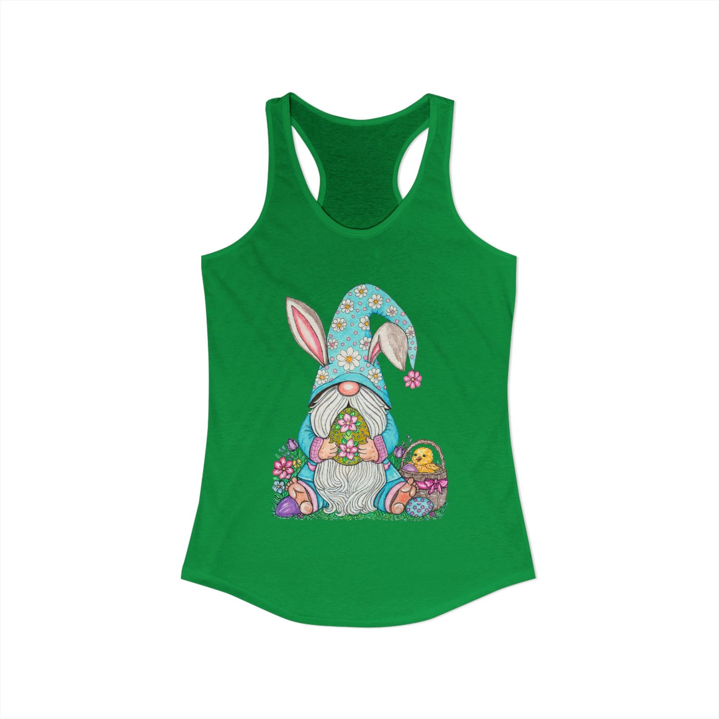 Easter Gnome Women's Ideal Racerback Tank