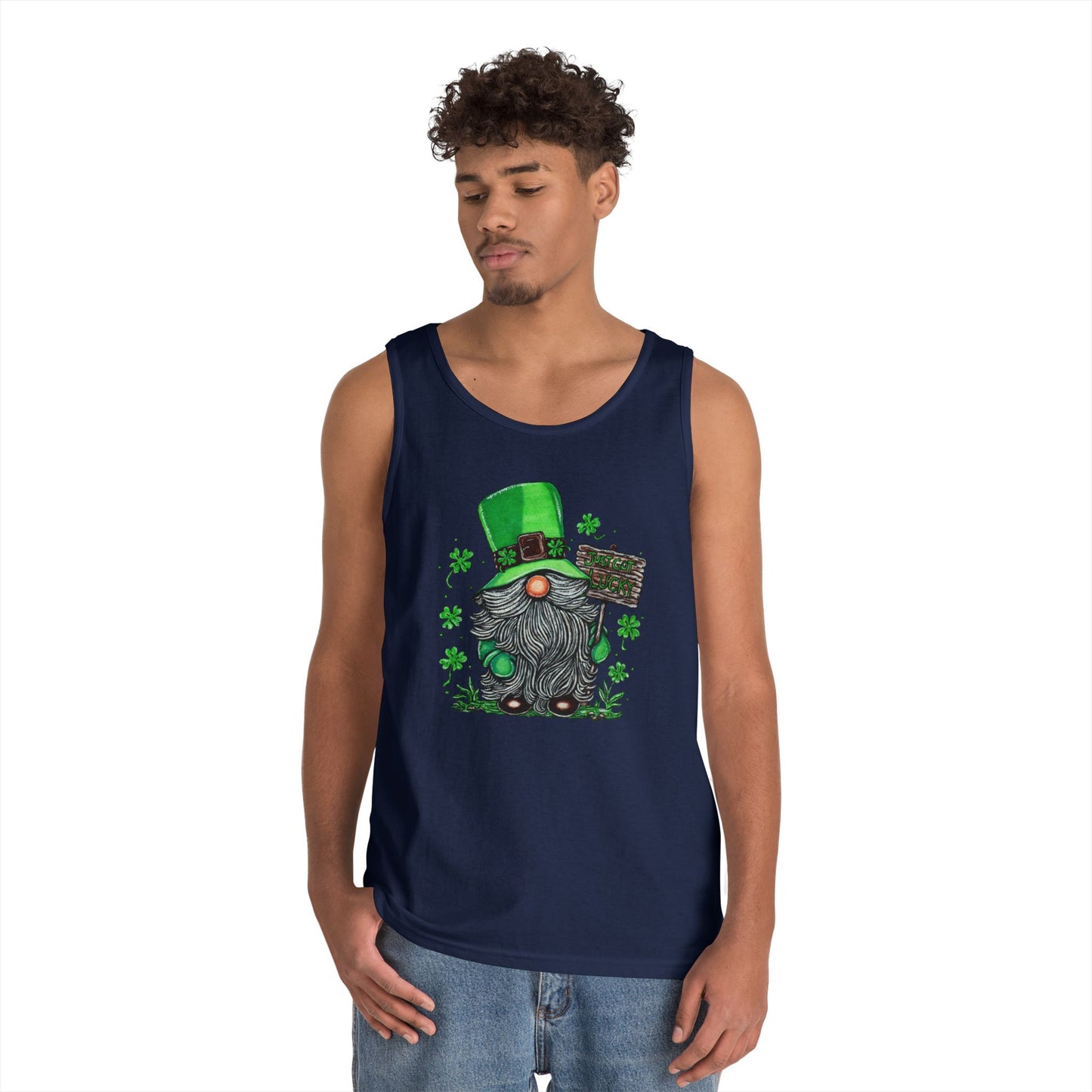 Gnomish Leprechaun Unisex Heavy Cotton Tank Top