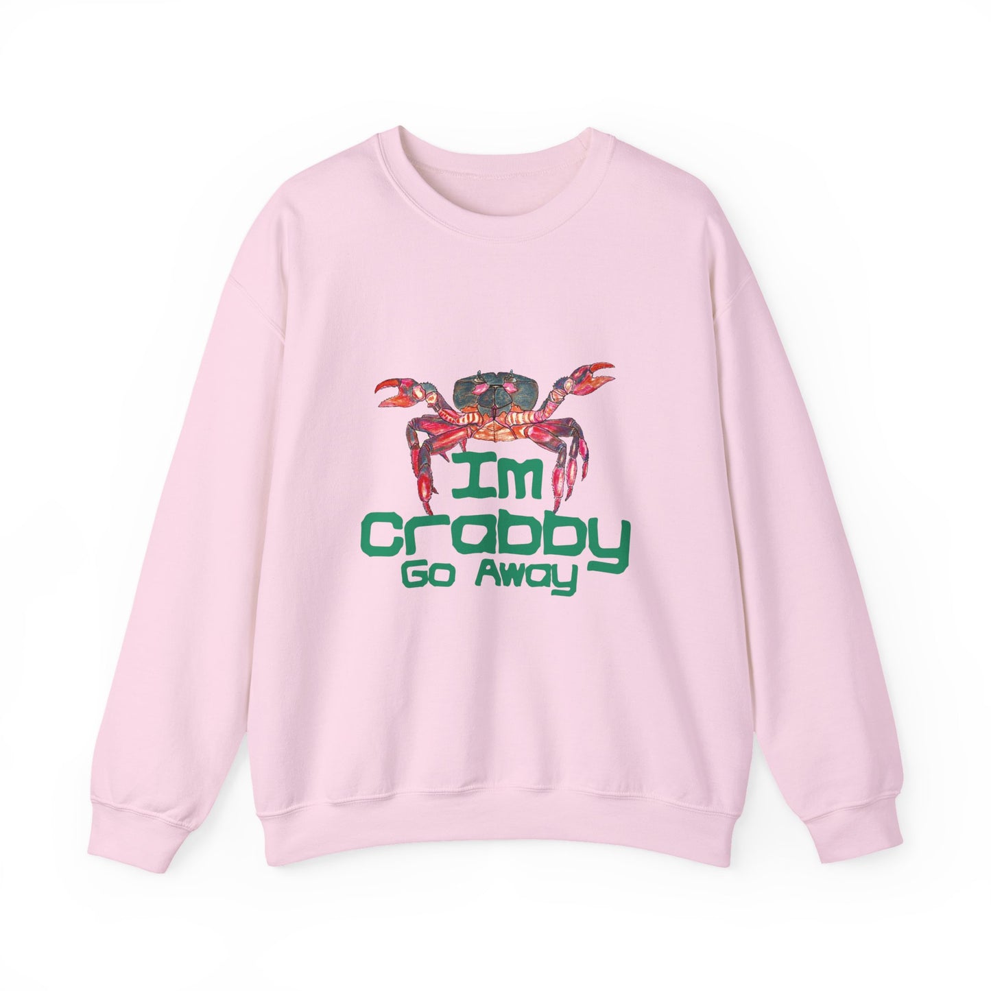 I'm Crabby Go Away Unisex Heavy Blend™ Crewneck Sweatshirt