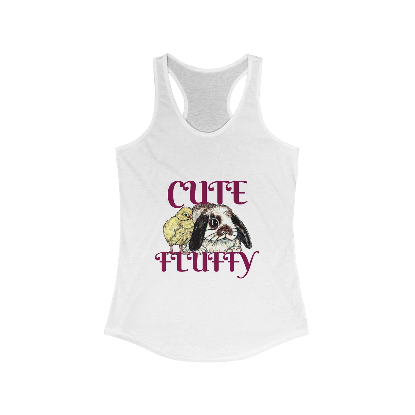 Cute and Fluffy Women's Ideal Racerback Tank