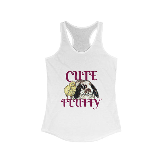 Cute and Fluffy Women's Ideal Racerback Tank