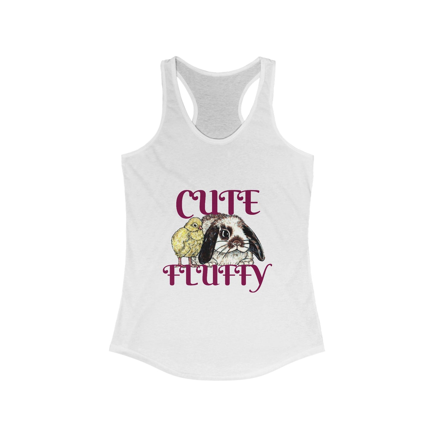 Cute and Fluffy Women's Ideal Racerback Tank