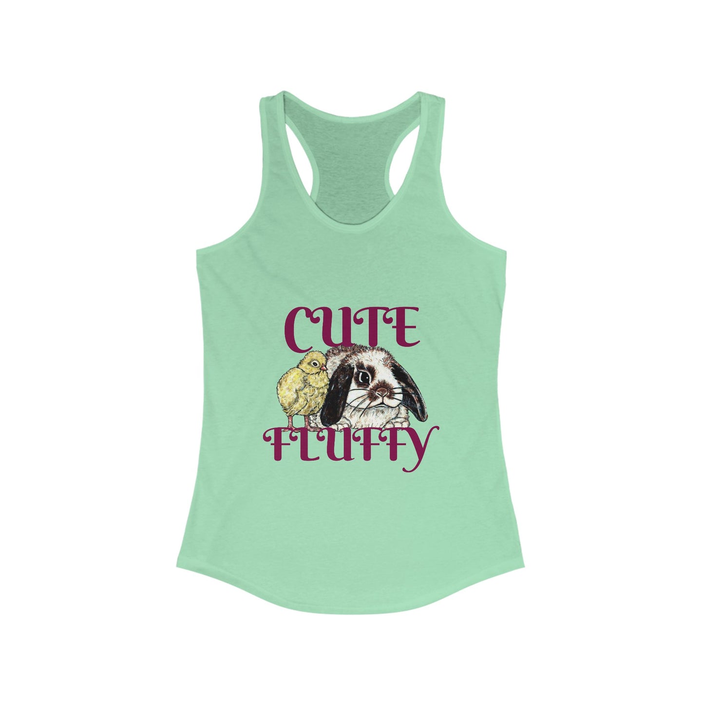 Cute and Fluffy Women's Ideal Racerback Tank
