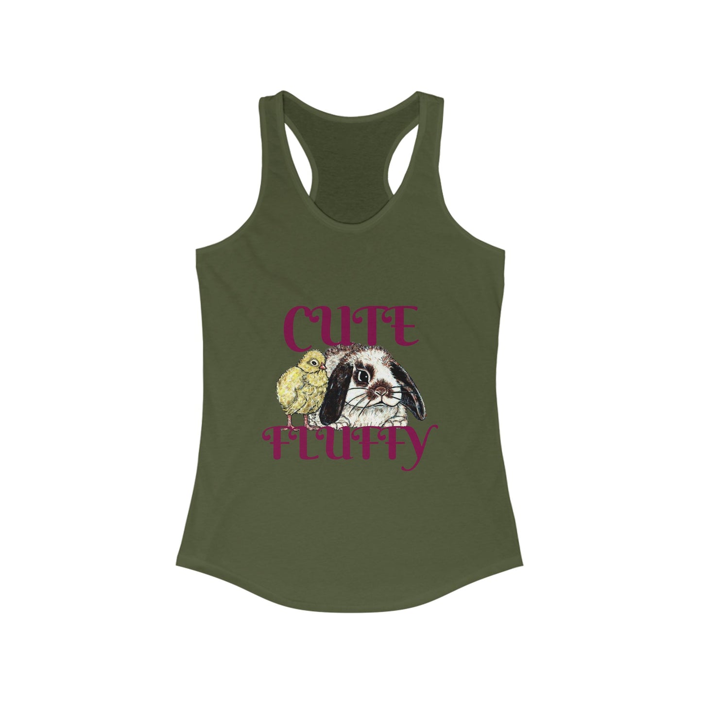 Cute and Fluffy Women's Ideal Racerback Tank
