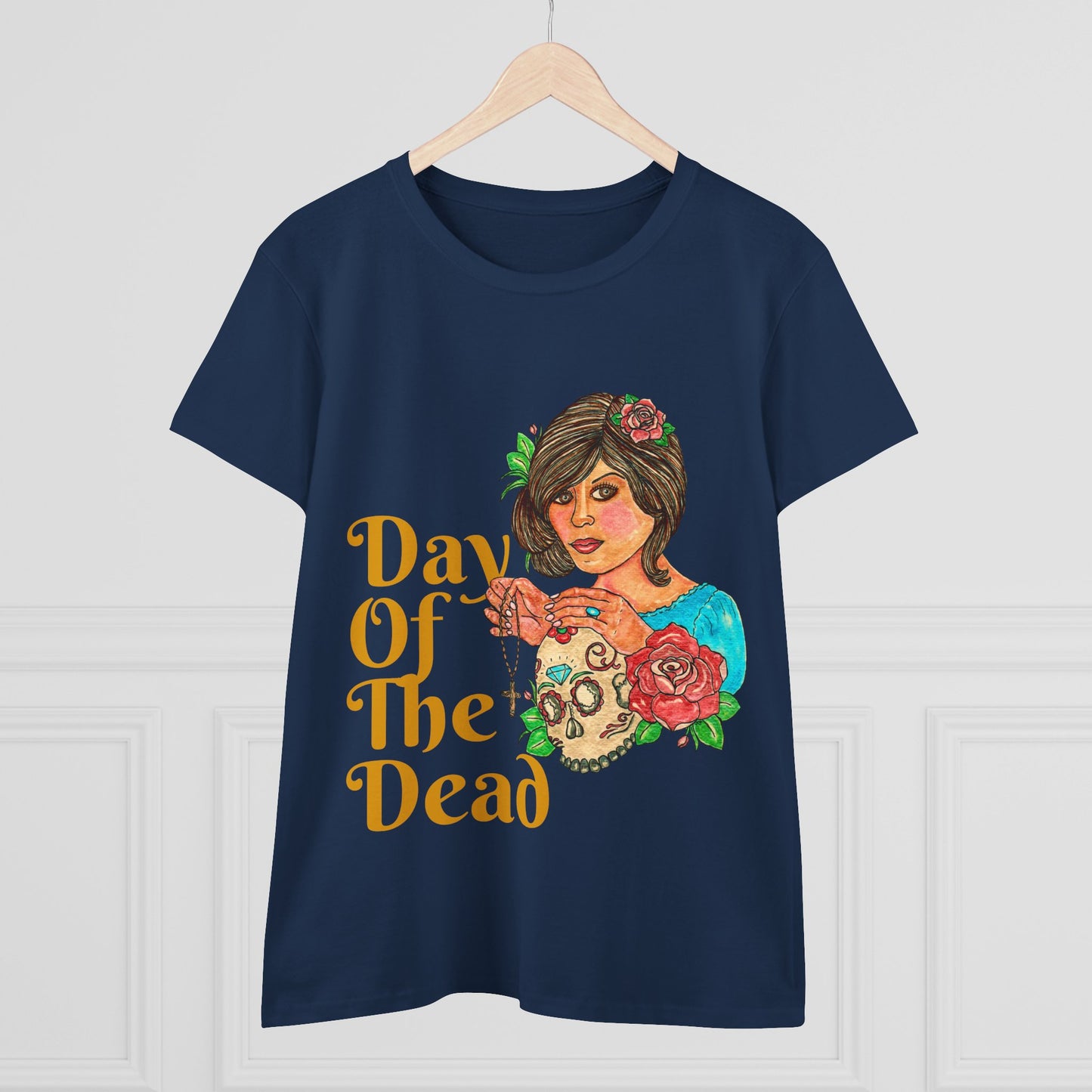 Day of the Dead Women's Midweight Cotton Tee