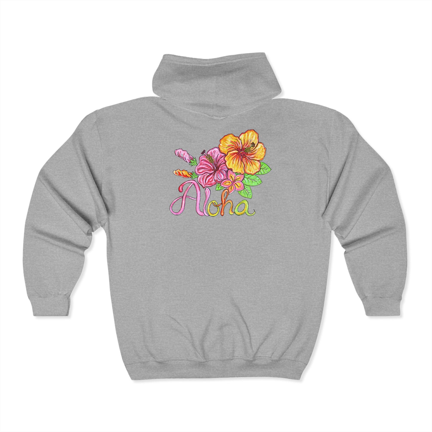 Aloha Unisex Heavy Blend™ Full Zip Hooded Sweatshirt