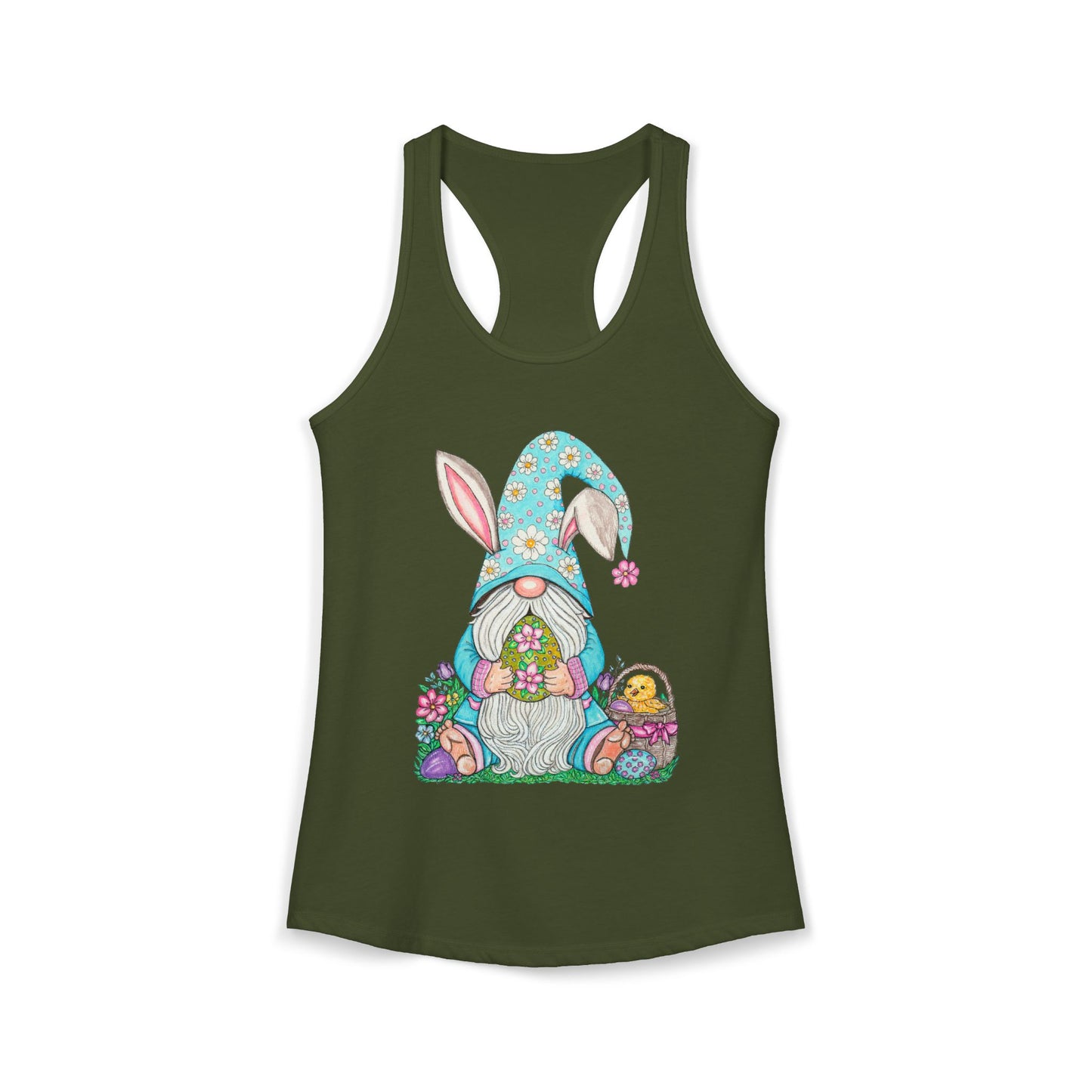 Easter Gnome Women's Ideal Racerback Tank