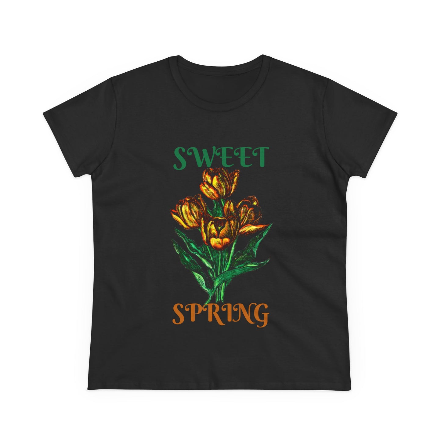 Sweet Spring Women's Midweight Cotton Tee