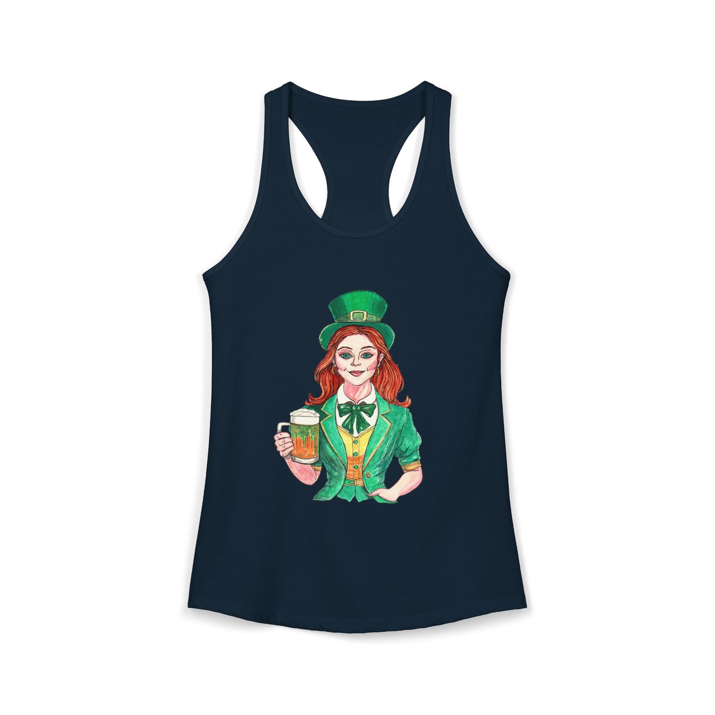Paddys Day Cheers Women's Ideal Racerback Tank