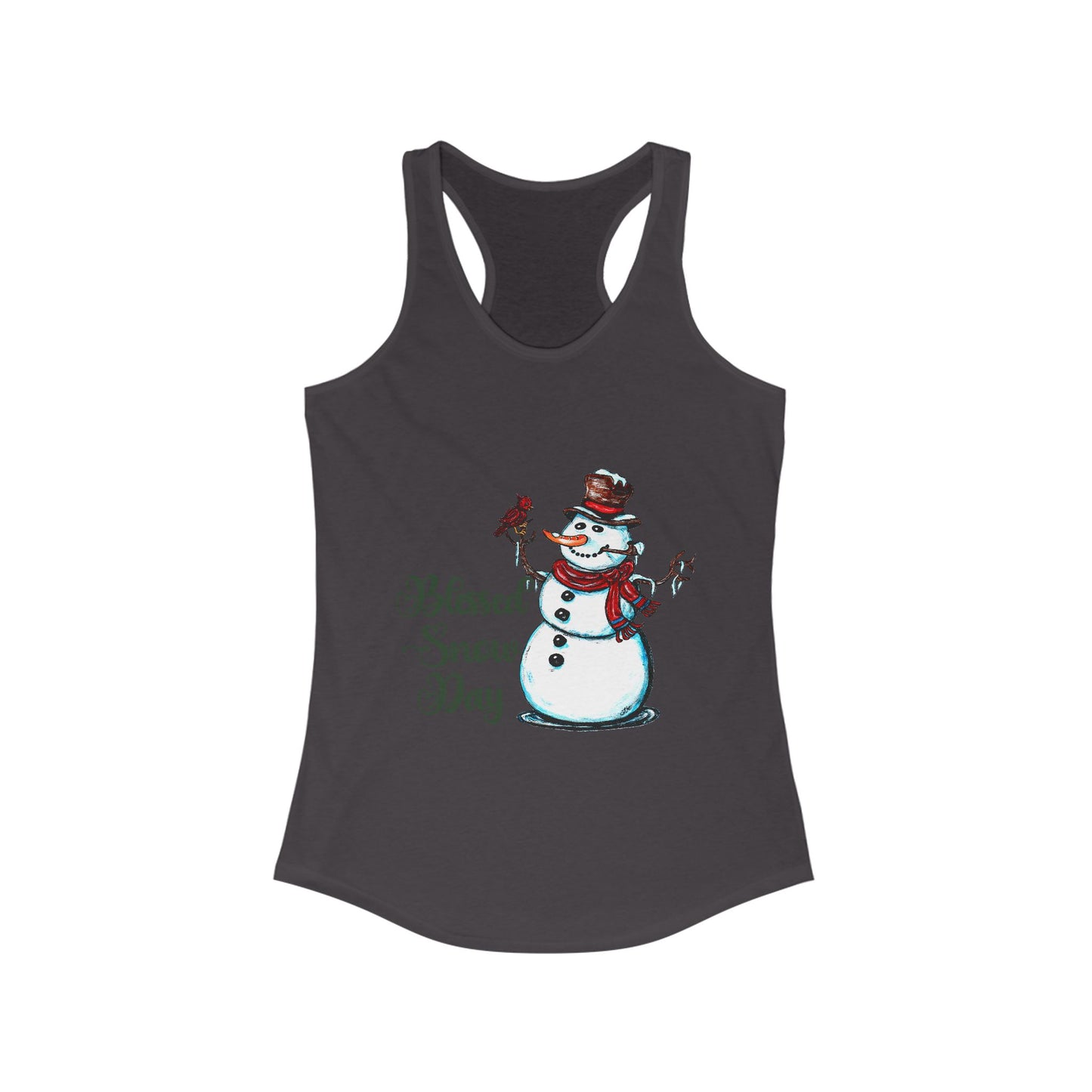 Blessed Snow Day Women's Ideal Racerback Tank