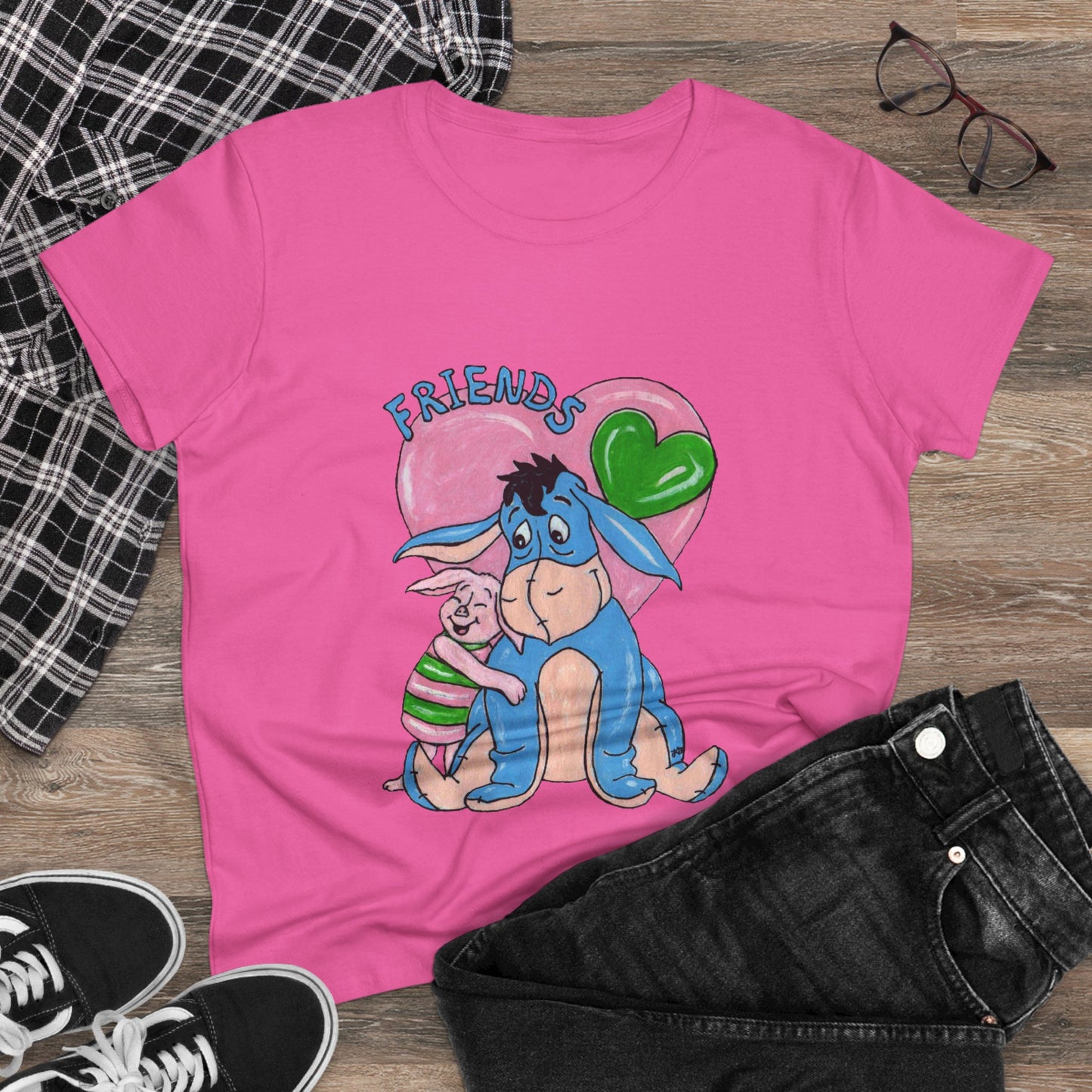 Best Friends Women's Midweight Cotton Tee