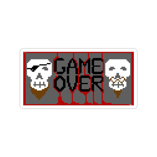 Game Over Kiss-Cut Stickers