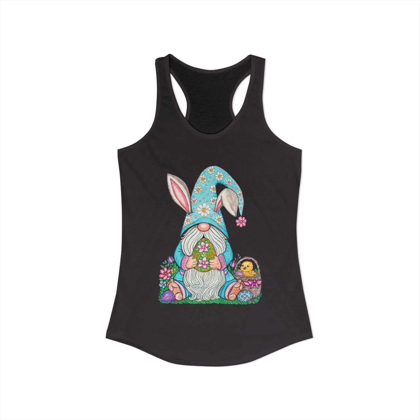 Easter Gnome Women's Ideal Racerback Tank