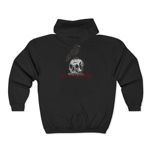 Nevermore Unisex Heavy Blend™ Full Zip Hooded Sweatshirt