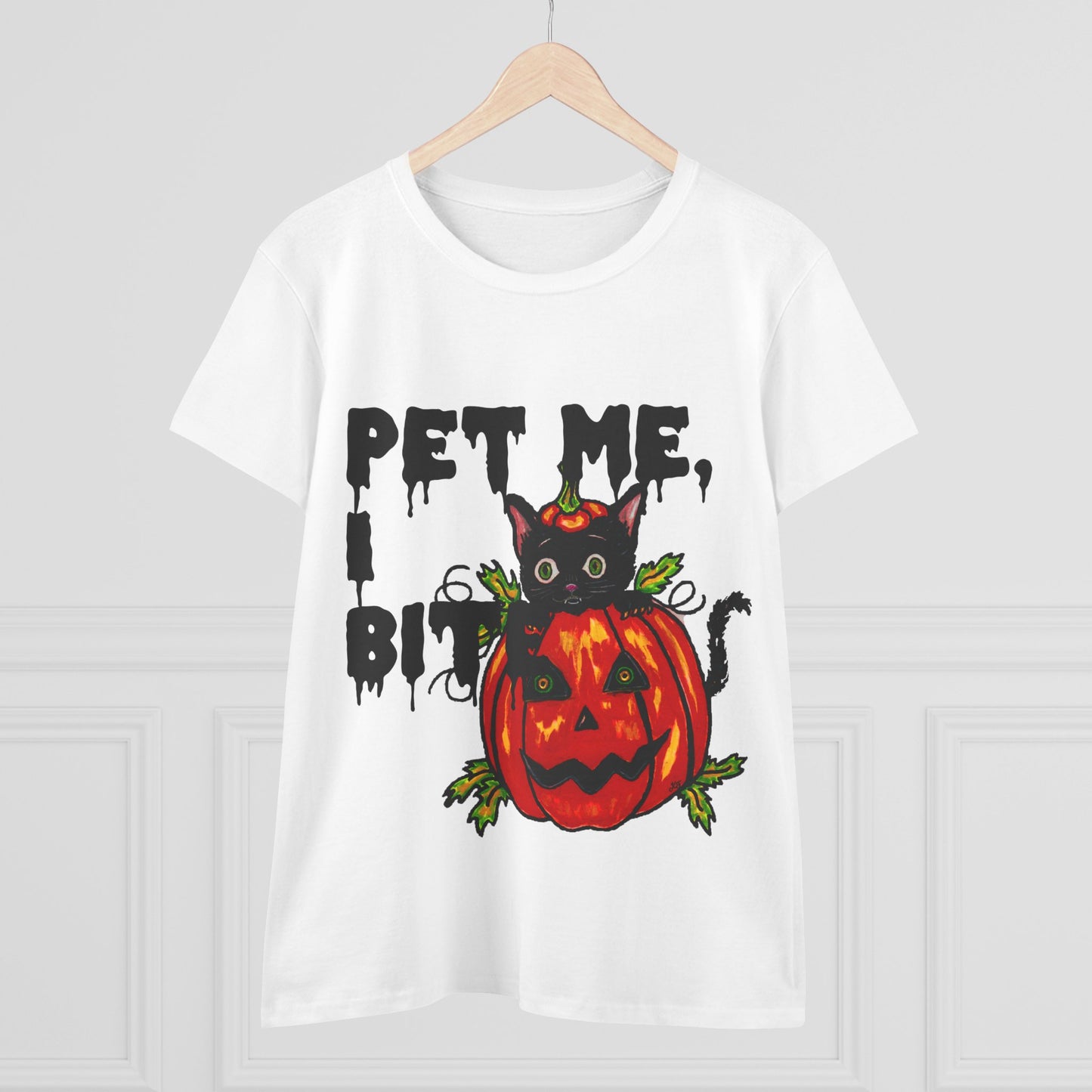 Pet Me Women's Midweight Cotton Tee