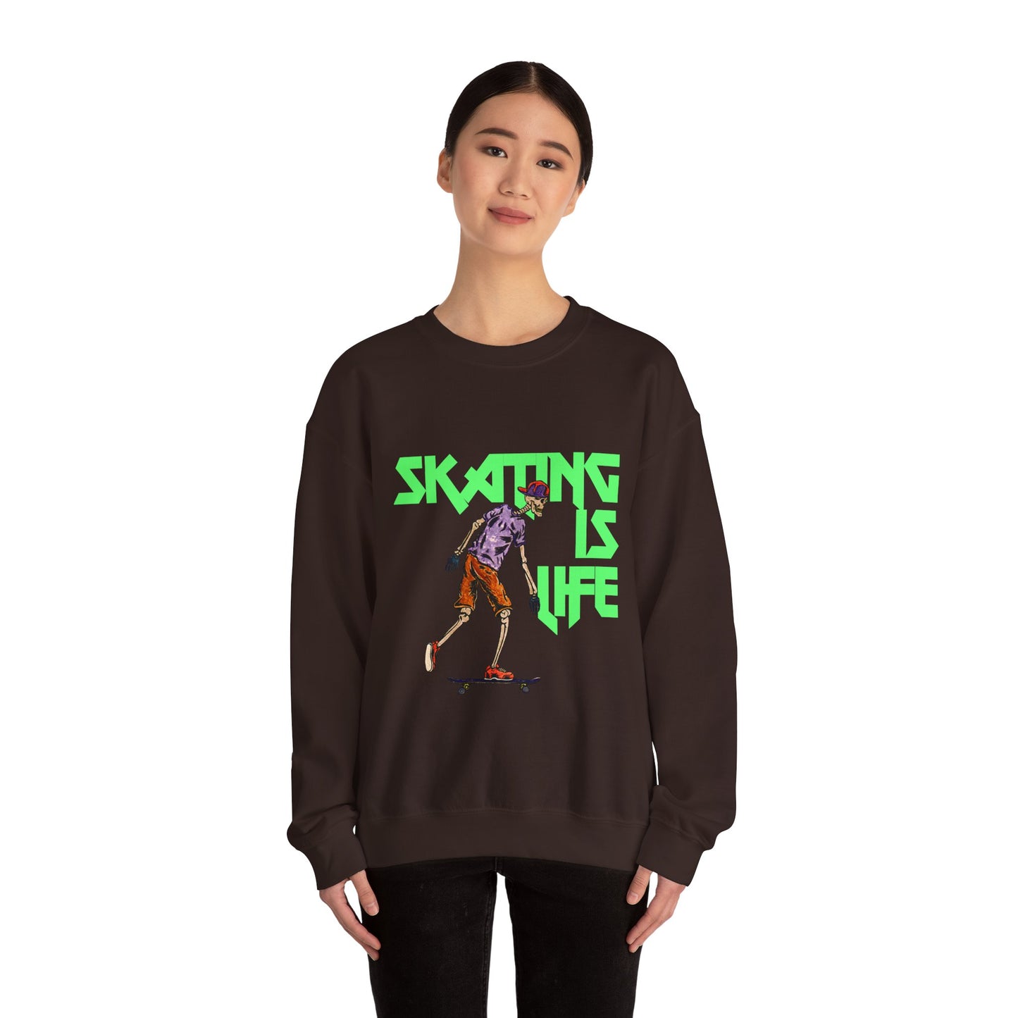 Skating is Life Unisex Heavy Blend™ Crewneck Sweatshirt