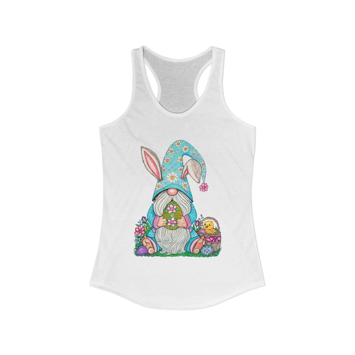 Easter Gnome Women's Ideal Racerback Tank