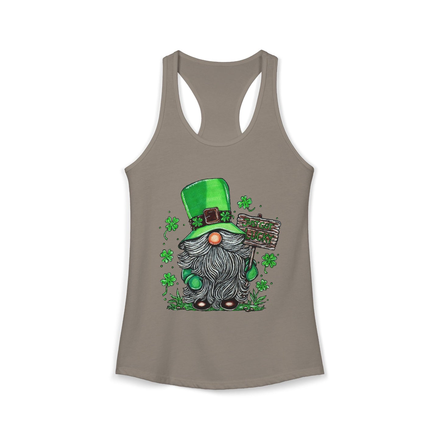 Gnomish Leprechaun Women's Ideal Racerback Tank