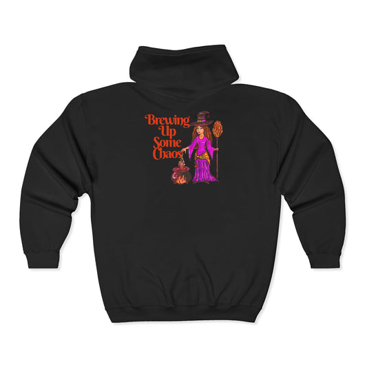 Brewing Up Some Chaos Unisex Heavy Blend™ Full Zip Hooded Sweatshirt