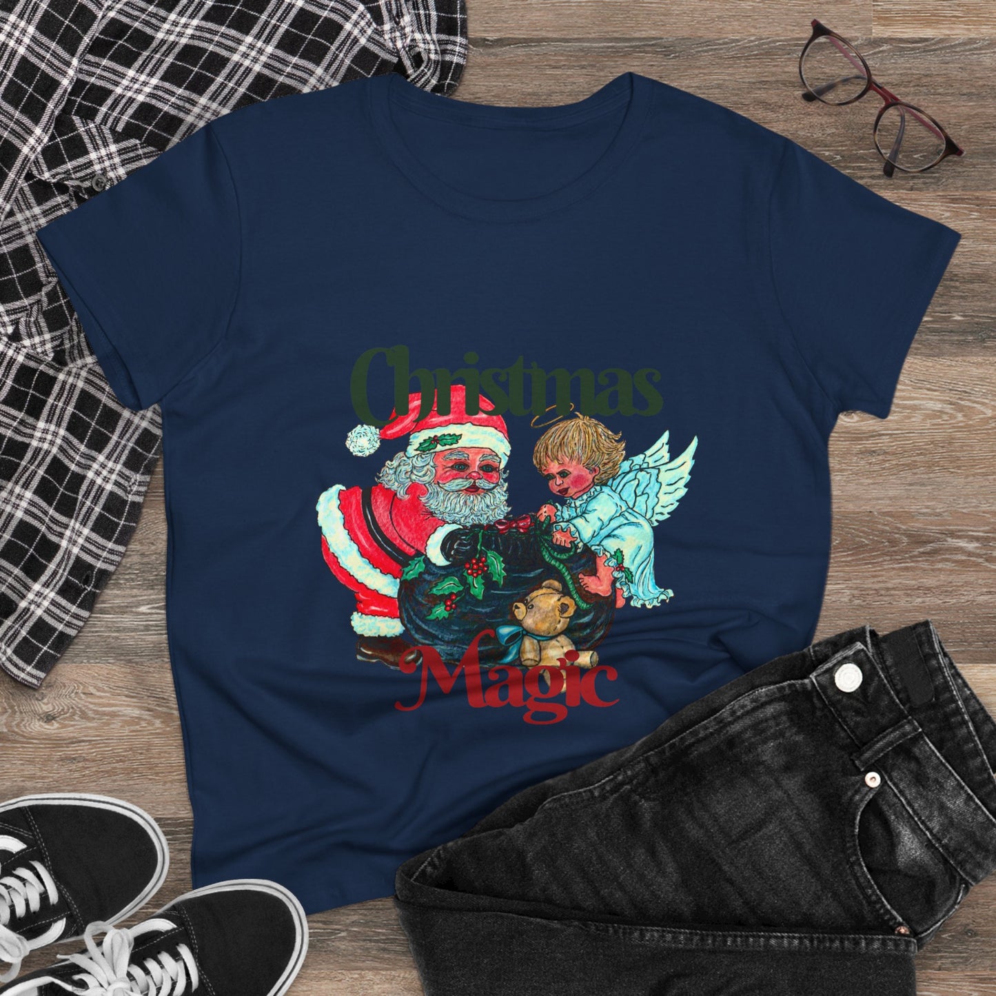 Christmas Magic Women's Midweight Cotton Tee