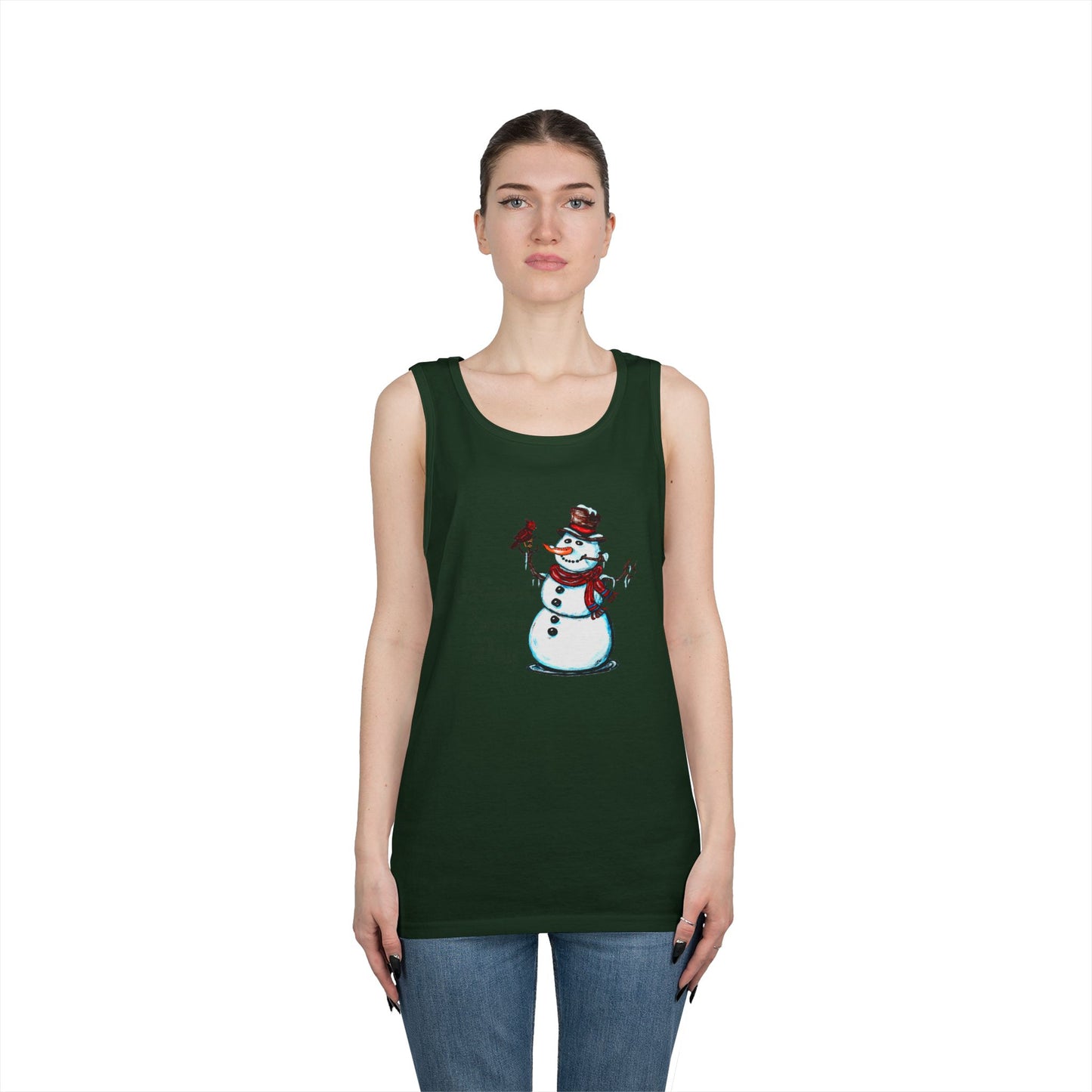 Blessed Snow Day Unisex Heavy Cotton Tank Top