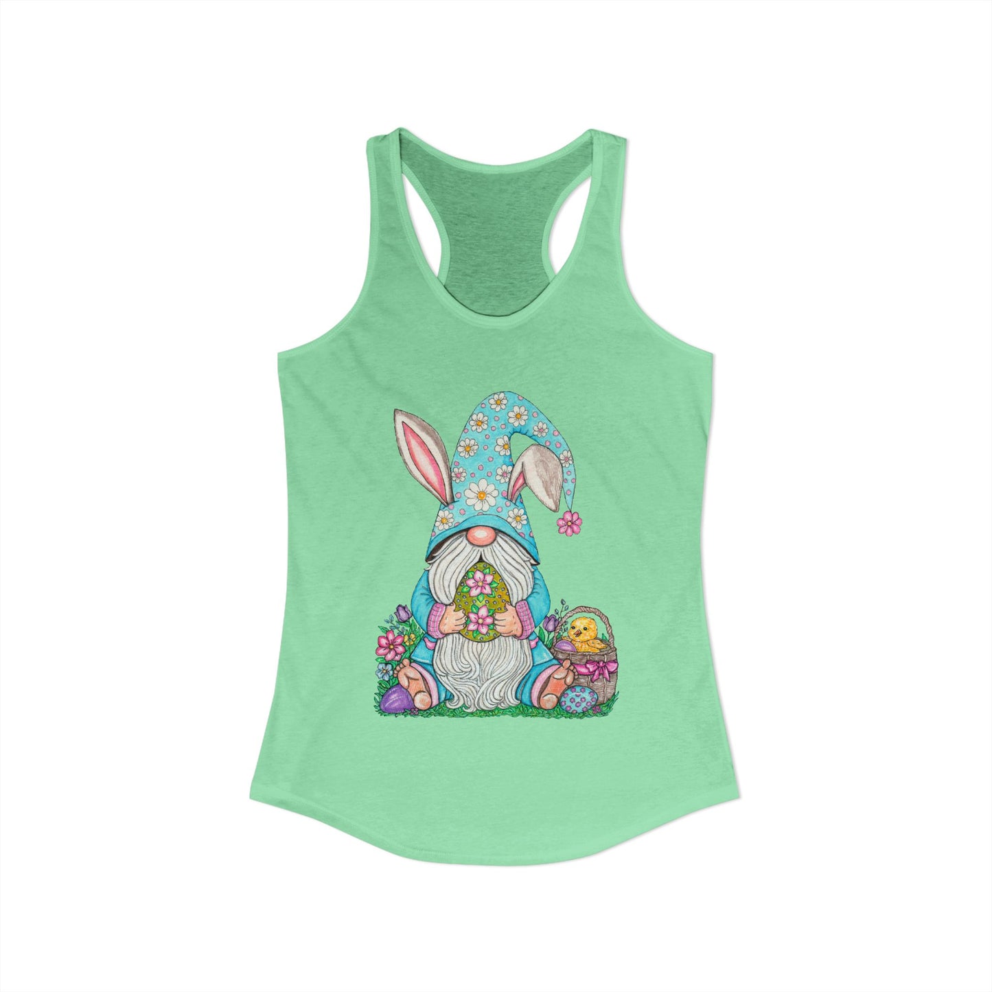 Easter Gnome Women's Ideal Racerback Tank
