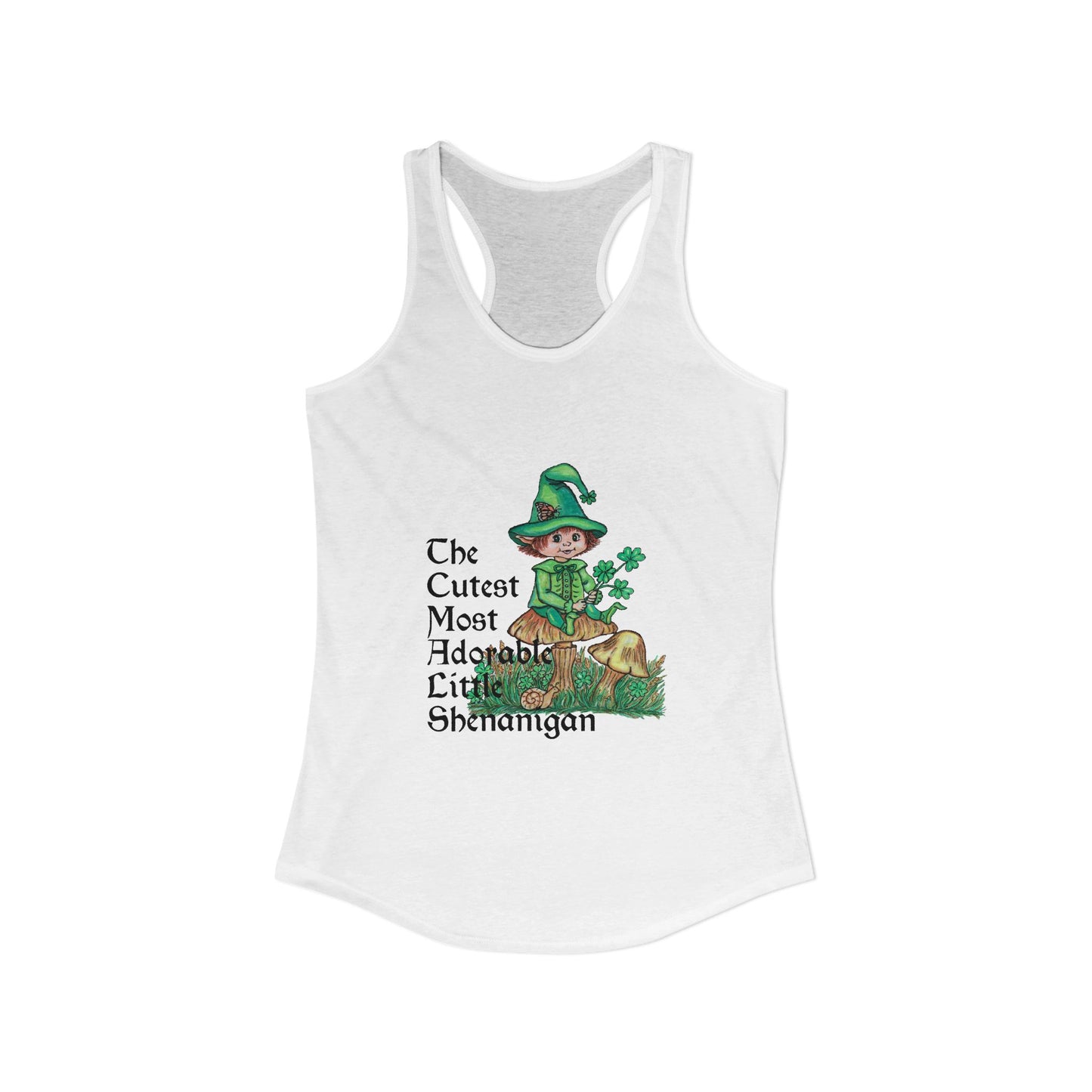 Cutest Leprechaun Women's Ideal Racerback Tank