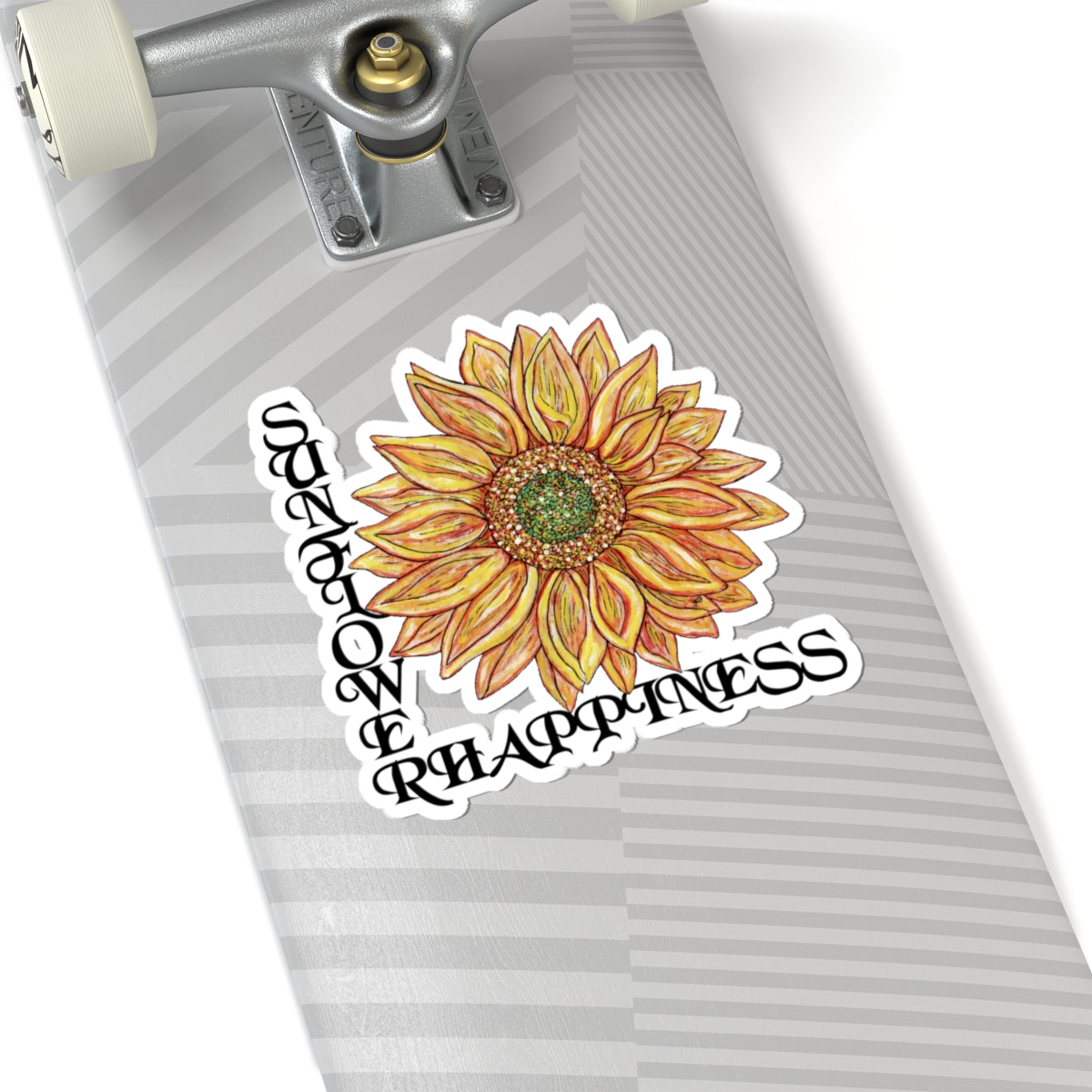 Sunflower and Happiness Kiss-Cut Stickers