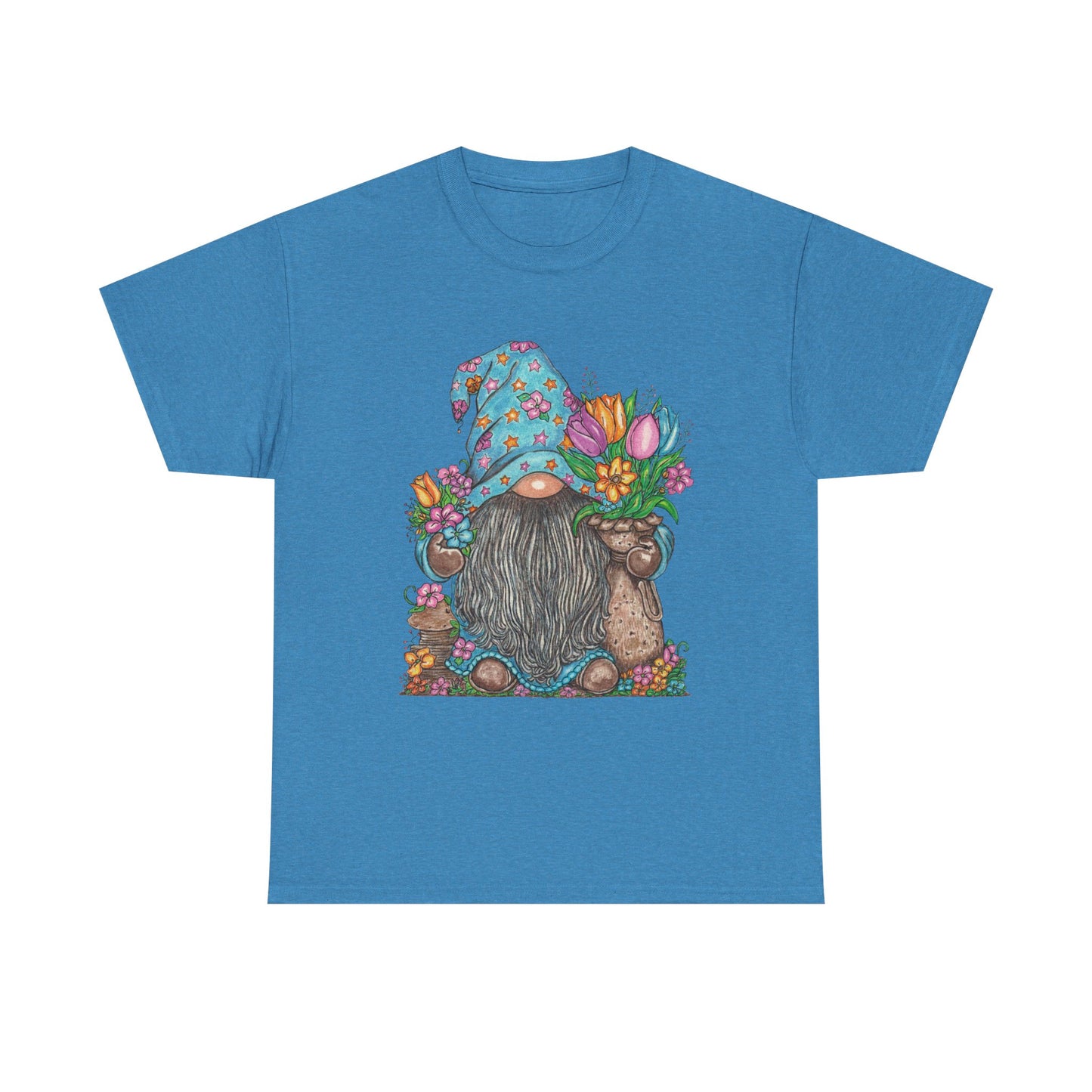 Gardening Gnome Unisex Heavy Cotton Tee