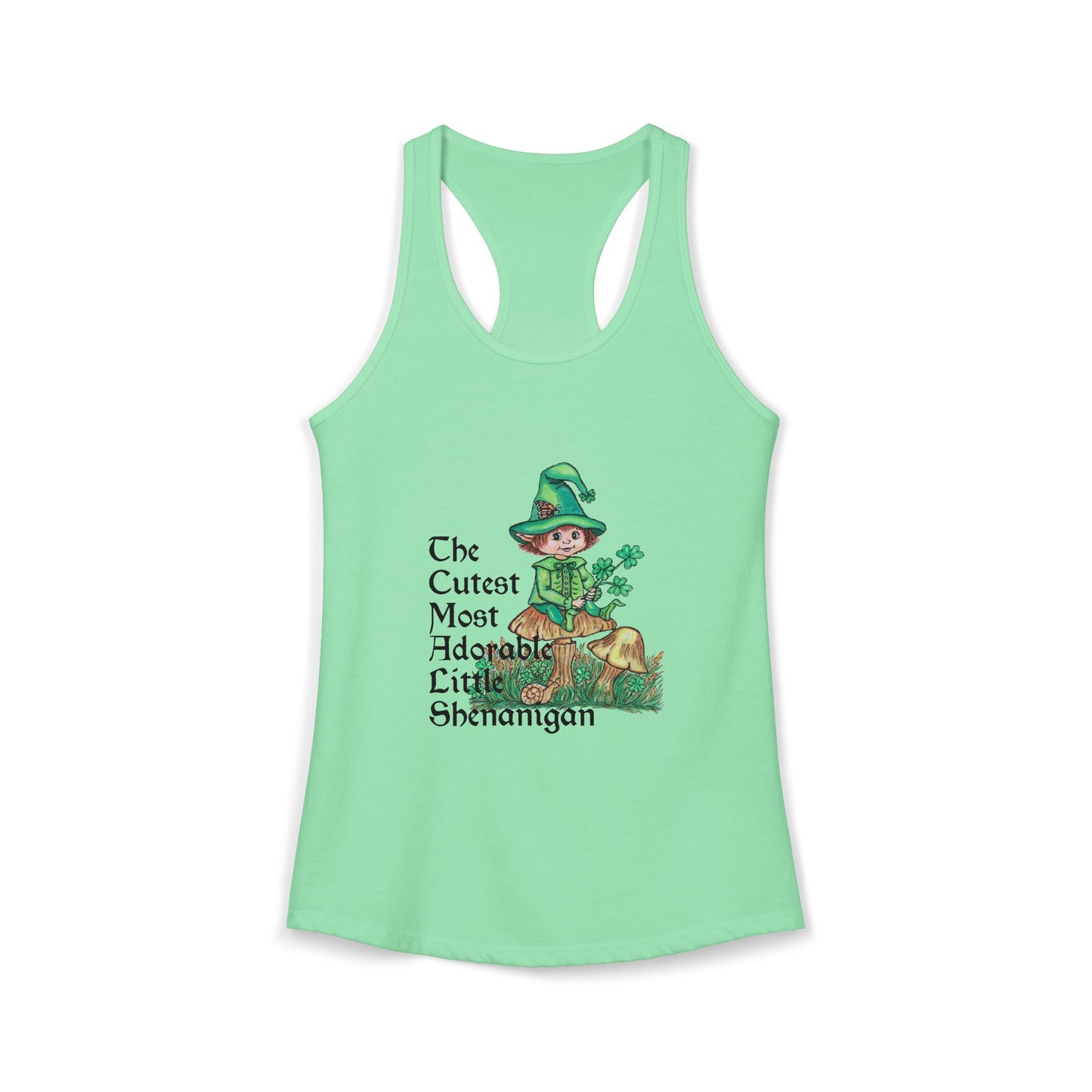 Cutest Leprechaun Women's Ideal Racerback Tank
