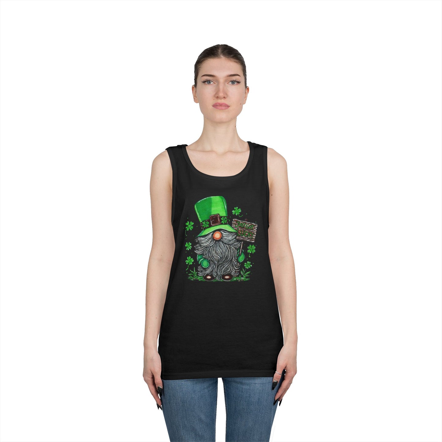 Gnomish Leprechaun Unisex Heavy Cotton Tank Top