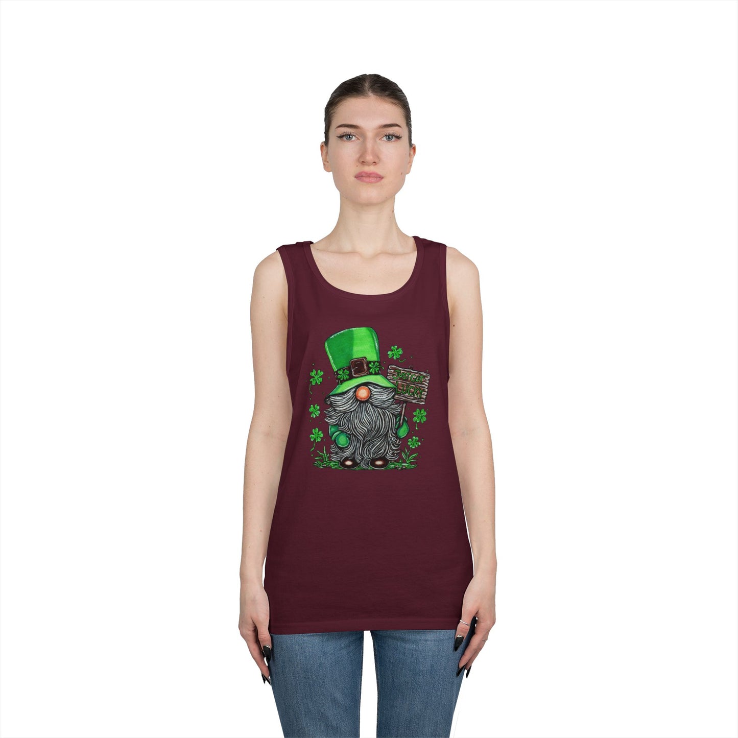 Gnomish Leprechaun Unisex Heavy Cotton Tank Top