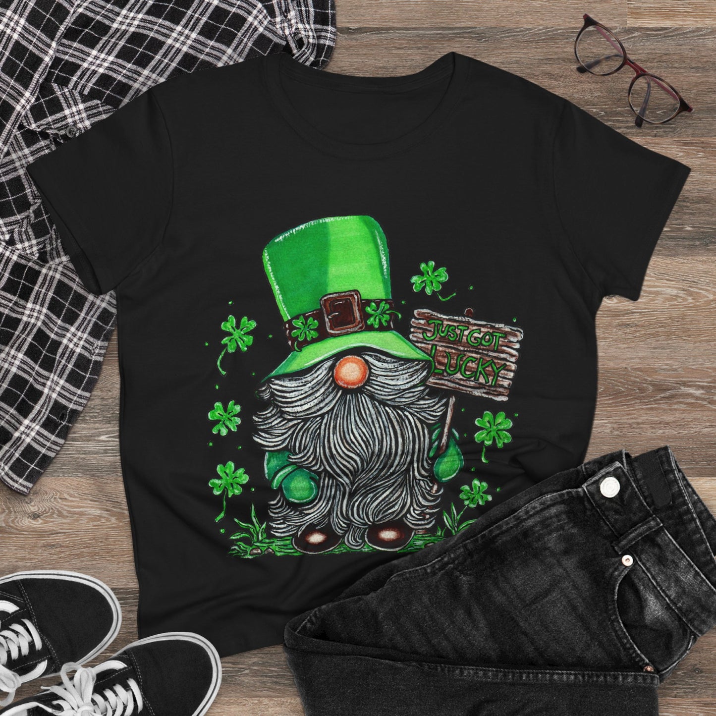 Gnomish Leprechaun Women's Midweight Cotton Tee