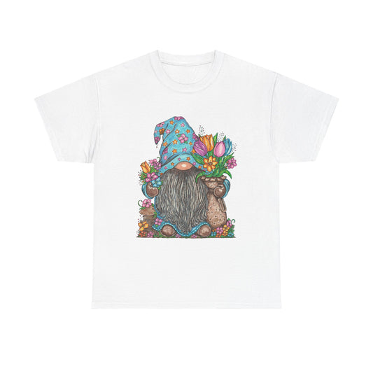 Gardening Gnome Unisex Heavy Cotton Tee