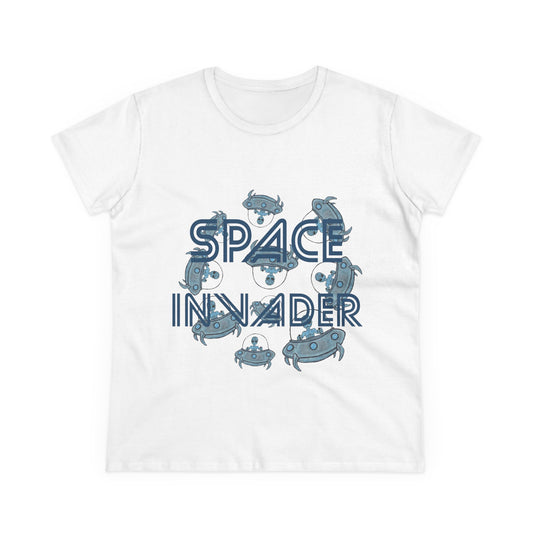 Space Invader Women's Midweight Cotton Tee