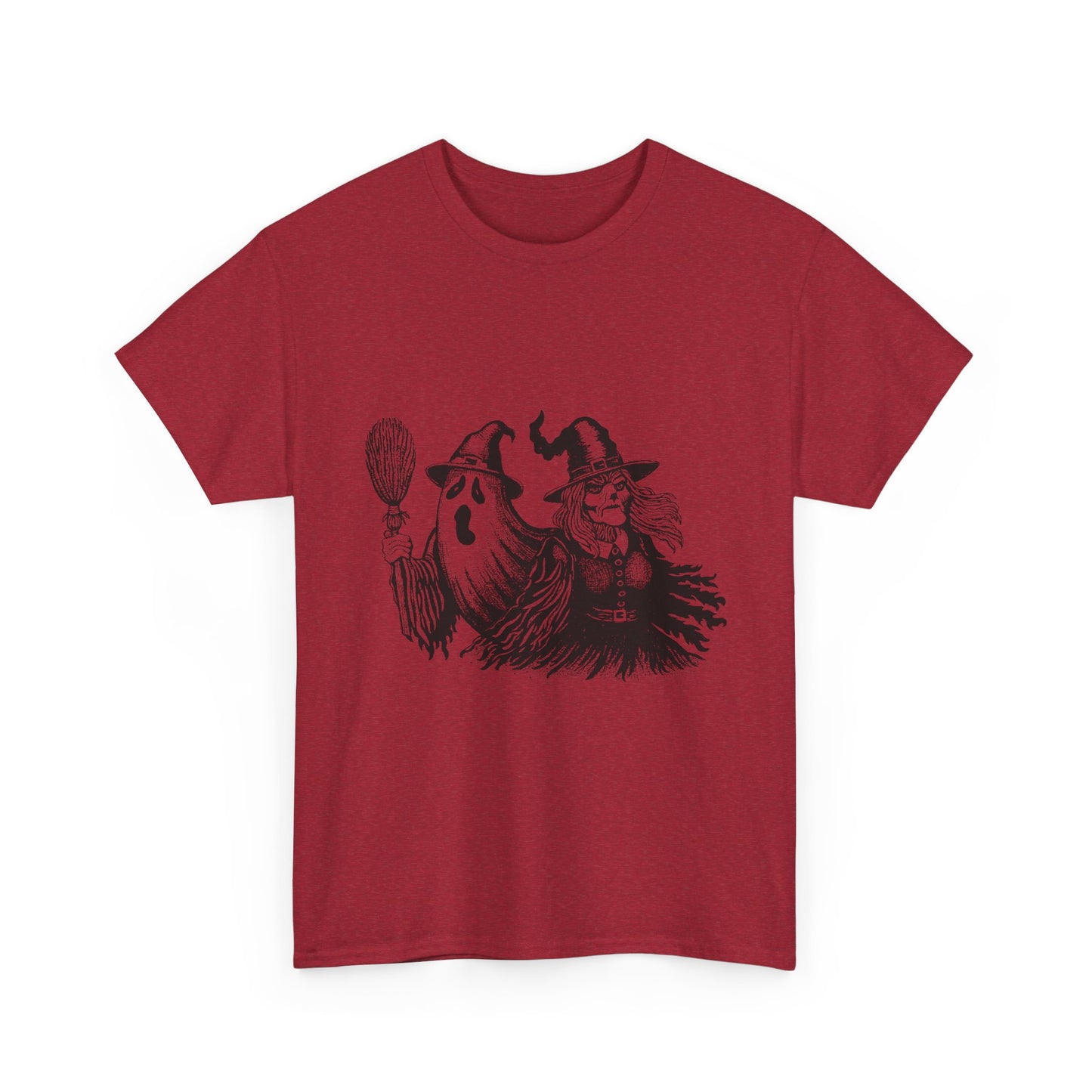 Ghost and Witch Unisex Heavy Cotton Tee