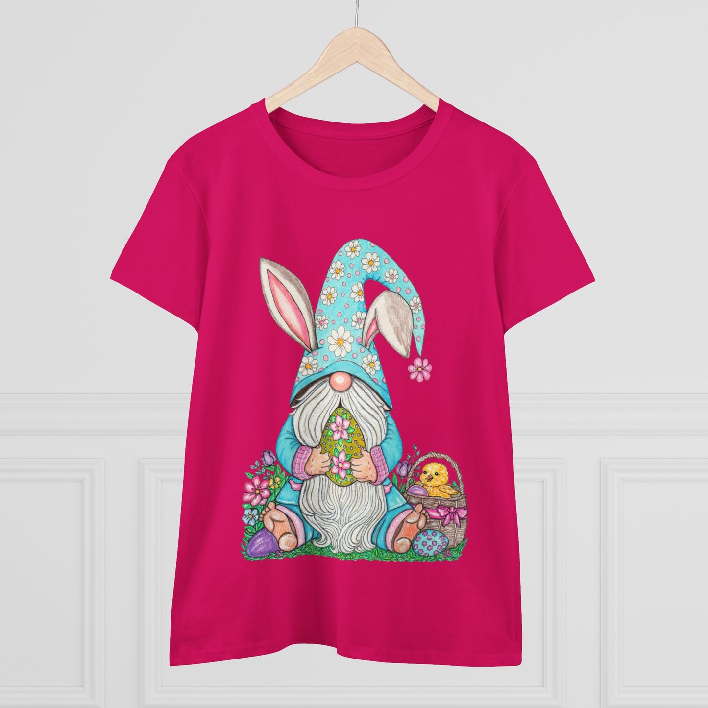 Easter Gnome Women's Midweight Cotton Tee