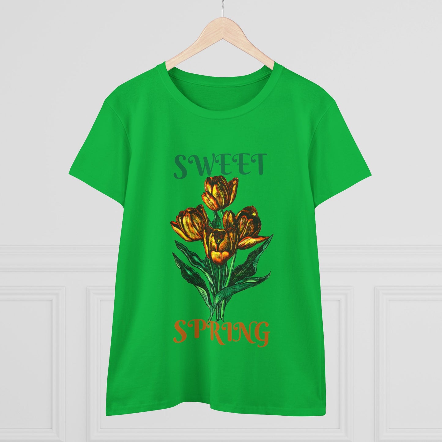 Sweet Spring Women's Midweight Cotton Tee