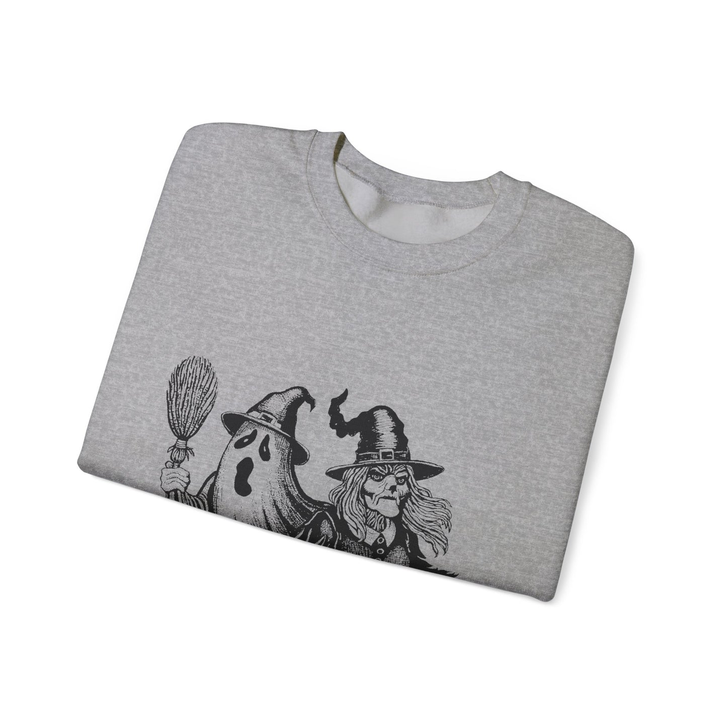 Ghost and Witch Unisex Heavy Blend™ Crewneck Sweatshirt
