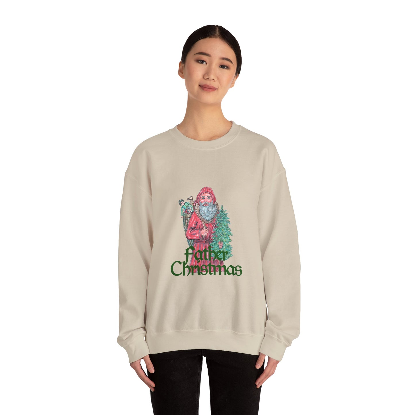 Father Christmas Unisex Heavy Blend™ Crewneck Sweatshirt
