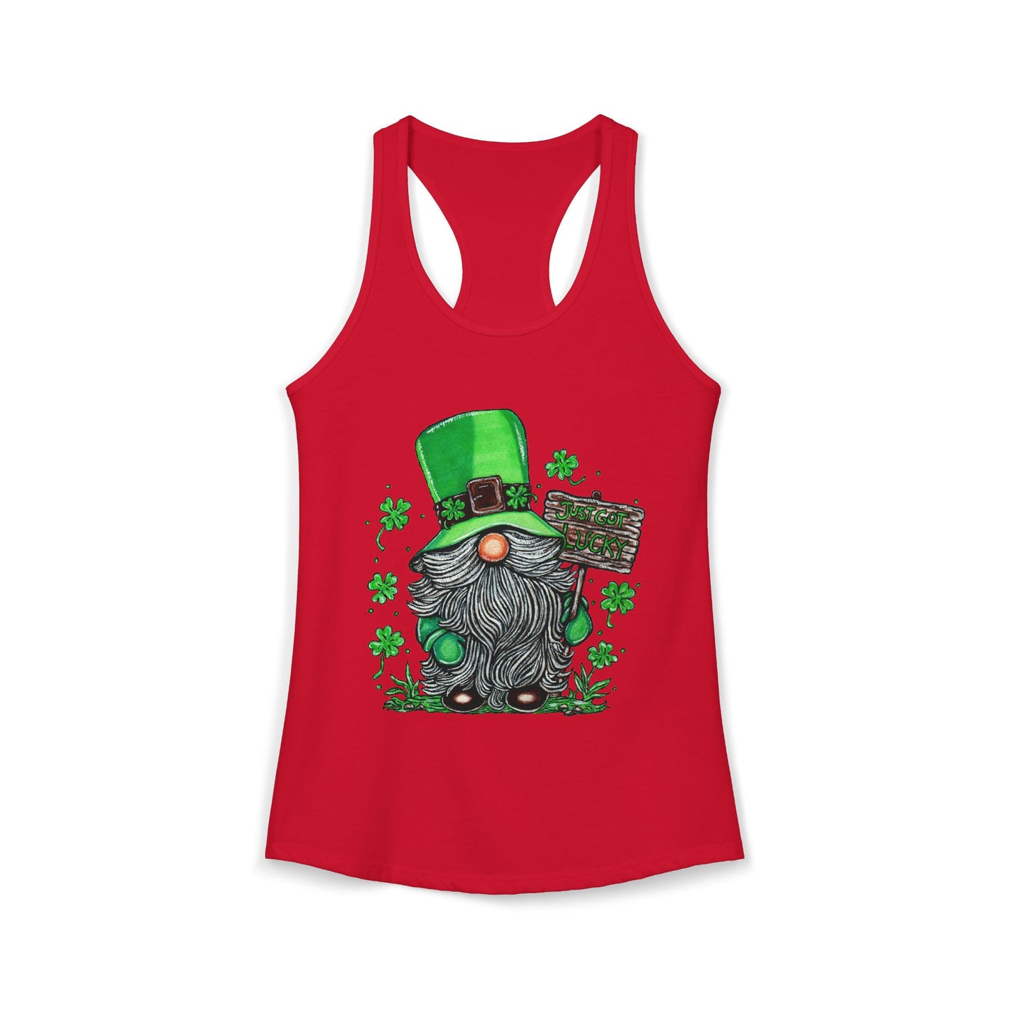 Gnomish Leprechaun Women's Ideal Racerback Tank
