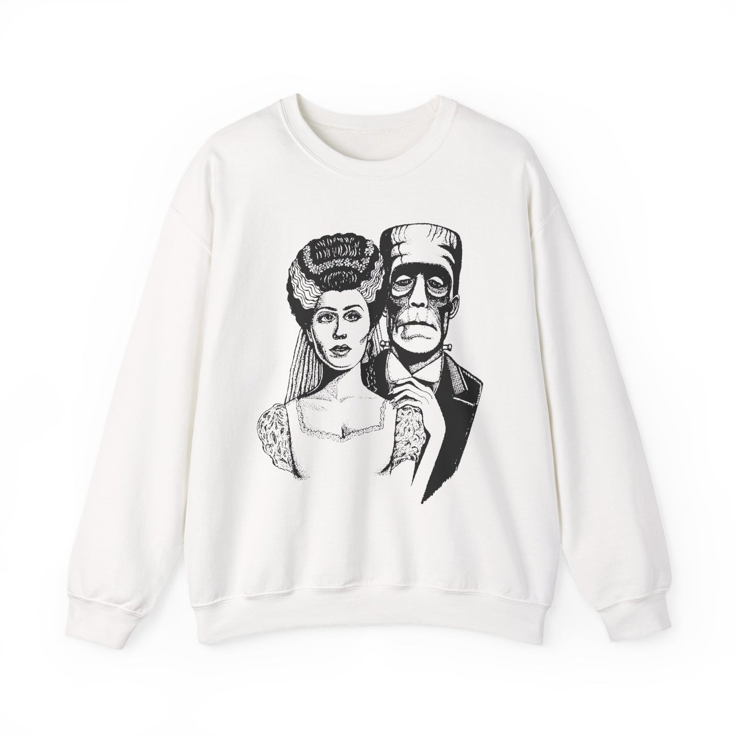Frankenstein and Bride Unisex Heavy Blend™ Crewneck Sweatshirt