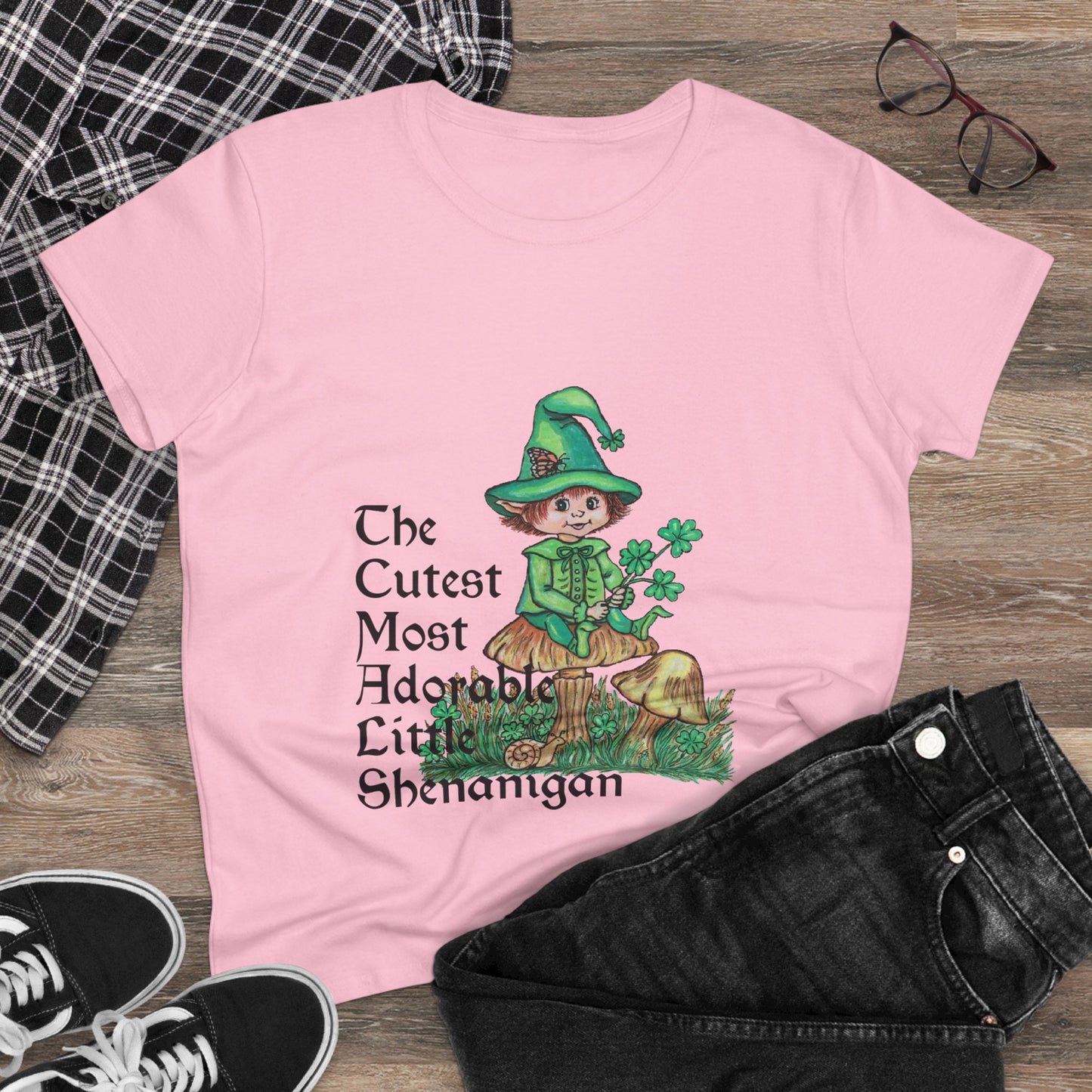 Cutest Leprechaun Women's Midweight Cotton Tee