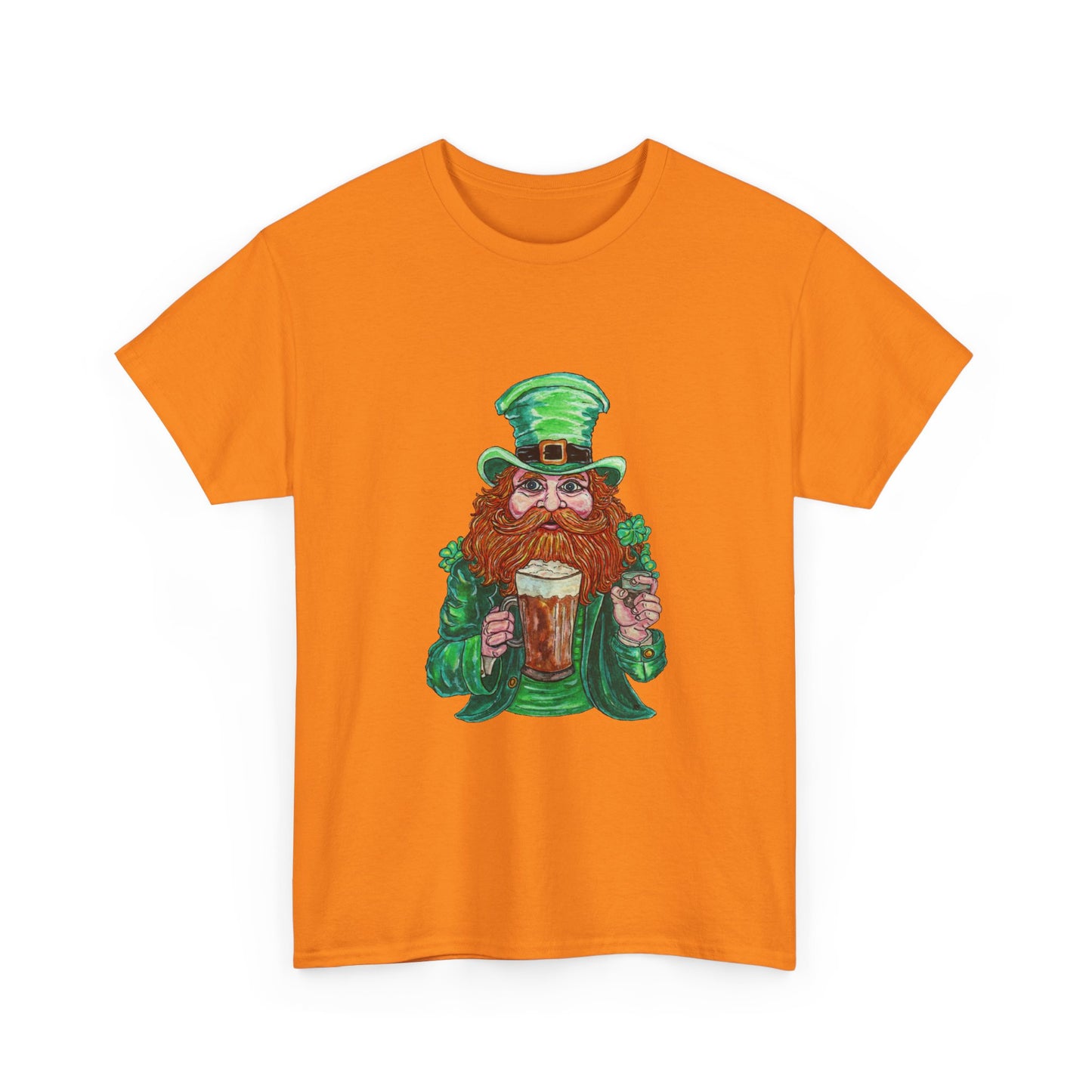 Drunken Leprechaun Unisex Heavy Cotton Tee