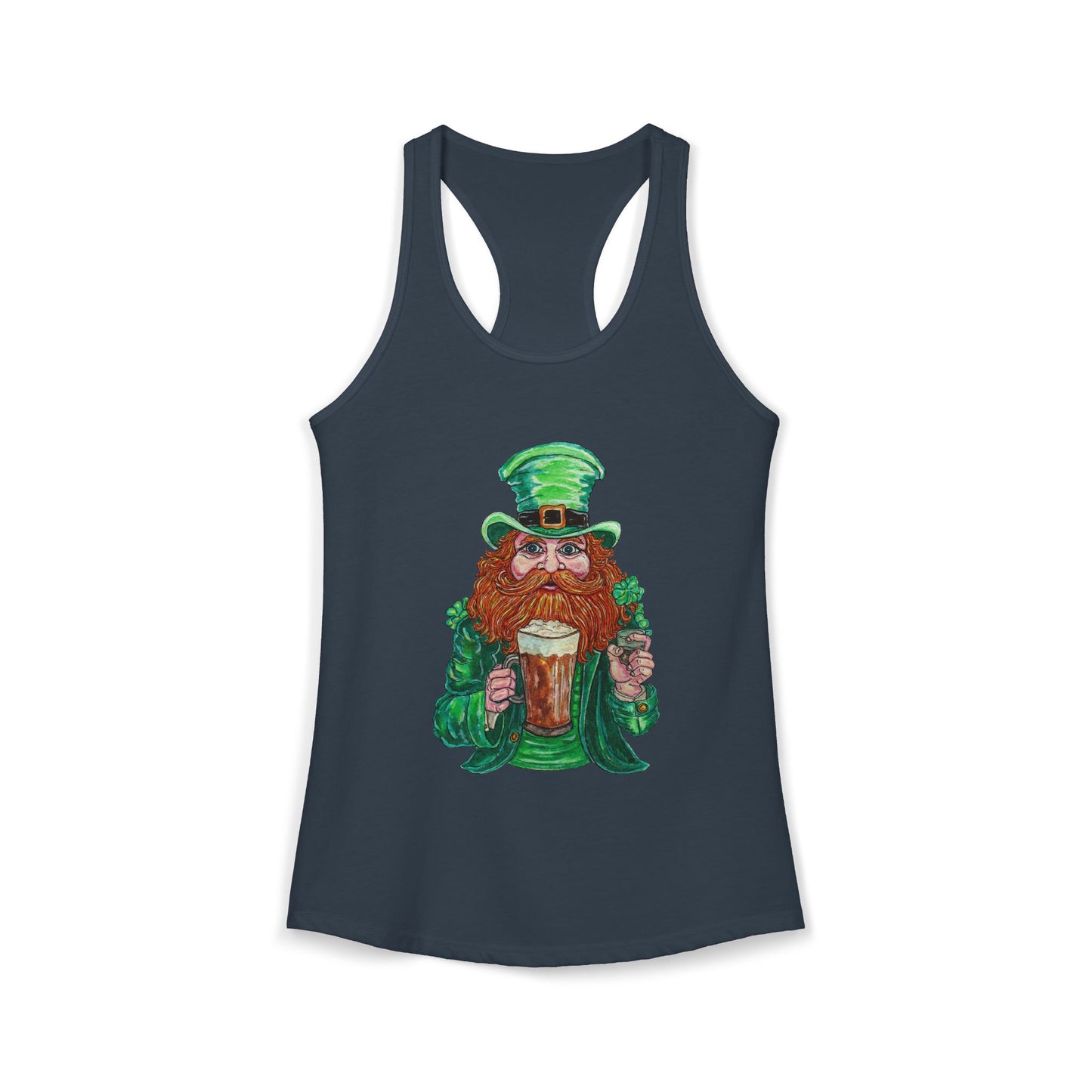 Drunken Leprechaun Women's Ideal Racerback Tank