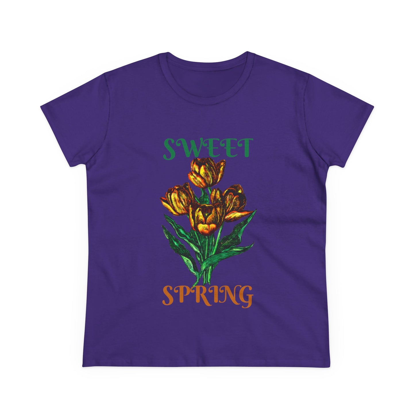 Sweet Spring Women's Midweight Cotton Tee